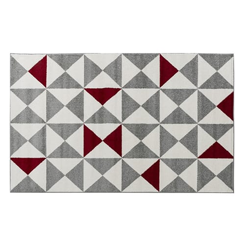 Tapis scandinave rouge 120x160cm - Collection Alicia