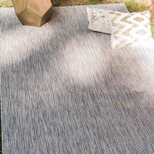 Tapis d'extérieur scandInave gris 160x230cm - Ethan