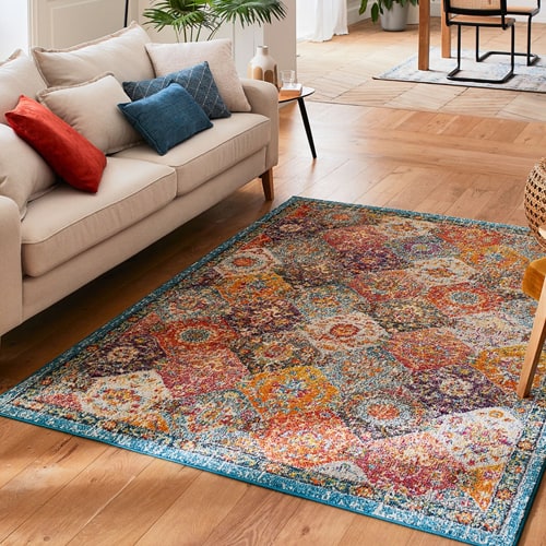 Tapis vintage Multicolore 200x290cm - Collection Rhys