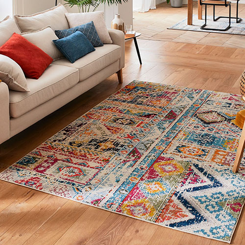 Tapis vintage Multicolore 120x170cm - Collection Rhys