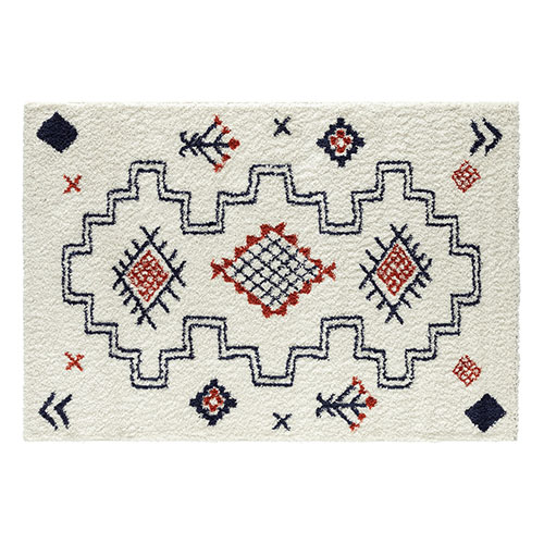 Tapis shaggy TIPI 261 multi 120x160cm - Hauteur fil 30 mm - Denstité 1800 gr/m2 - 100% polypropylène