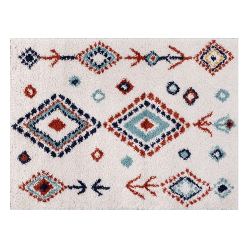 Tapis shaggy TIPI 263 multi 160x230cm - Hauteur fil 30 mm - Denstité 1800 gr/m2 - 100% polypropylène