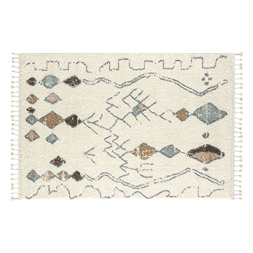 Tapis berbère motifs crème 80 x 150 cm - Twist