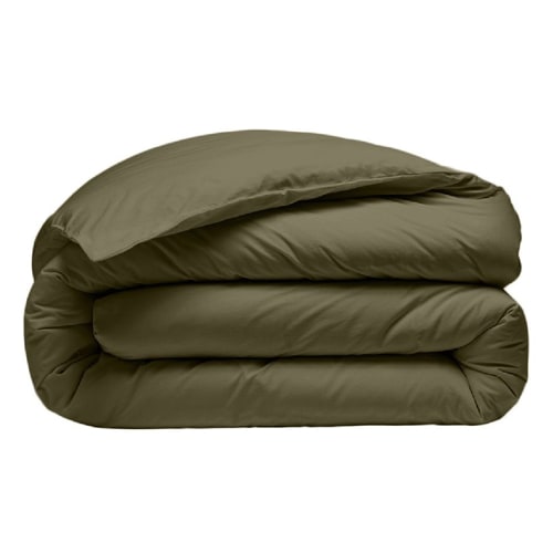 Drap housse 100% lin - Bonnet 30cm - 160x200cm - Olive - Diana