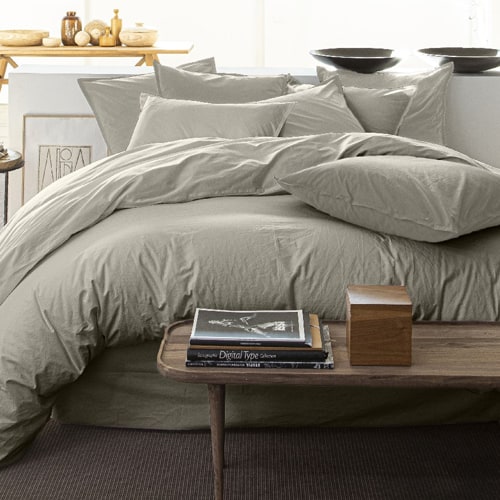 Housse de couette 100% lin - 260x240cm - Sable
