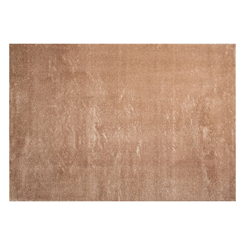 Tapis à poils longs uni beige 67x180 cm - Oslo