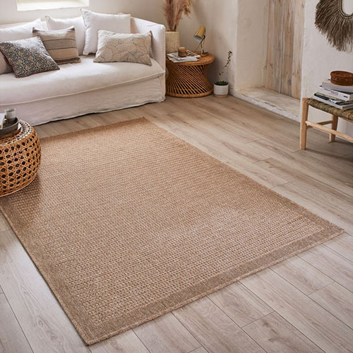 Tapis effet jute naturel 200x290 cm - Angeles