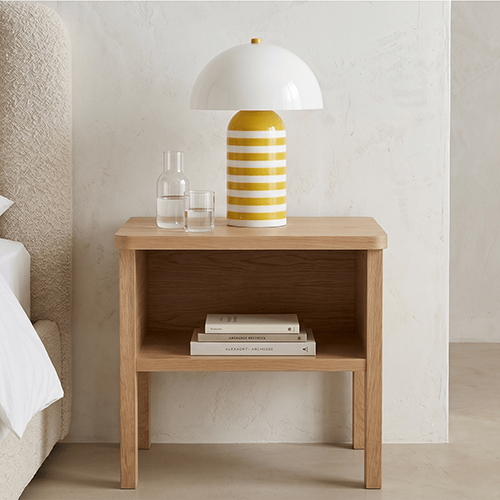Table de chevet en placage chêne - Nova