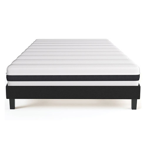 Ensemble matelas ressorts ensachés + sommier 140x190 Hygiospring – Mousse HR