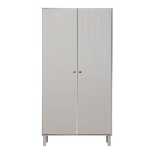 Armoire 2 portes en pin gris nuage - Madu - Woood