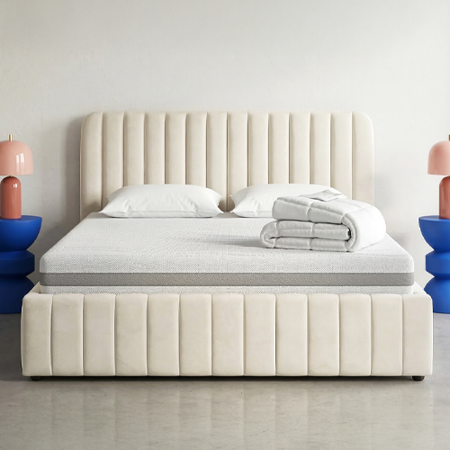 Matelas mousse 140x190 + couette + 2 oreillers - Clean Confort