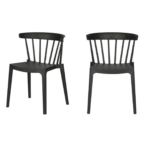 Lot de 2 chaises Bliss de bar noir