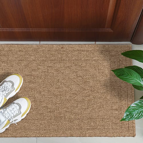 Tapis aspect Jute à motifs 60x180 - Thalia