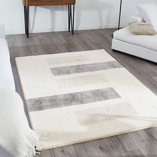 Tapis à poils longs motifs gris160x230 - Bruna