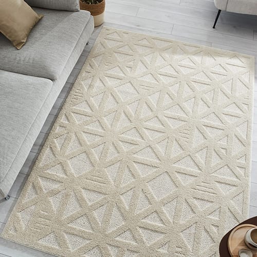 Tapis relief crème 200x290 - Rita