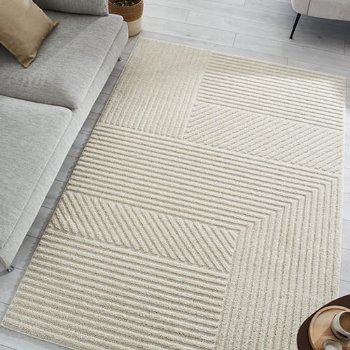 Tapis relief crème 160x230 - Sienna