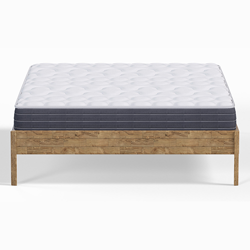 Ensemble lit adulte 160x200 cm en chêne massif Aina + Matelas mémoire de forme Memo HR