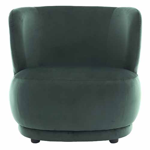 Fauteuil en velours vert - Ester