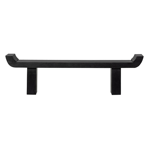 Banc en bois noir 183cm - Lox