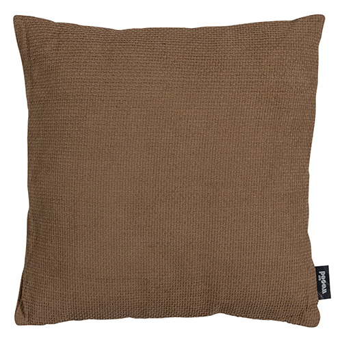 Coussin en tissu chenille beige - Femia