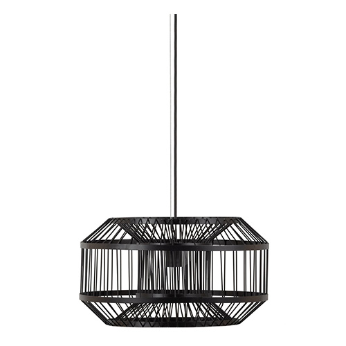 Suspension en métal noir 50 cm - Esila