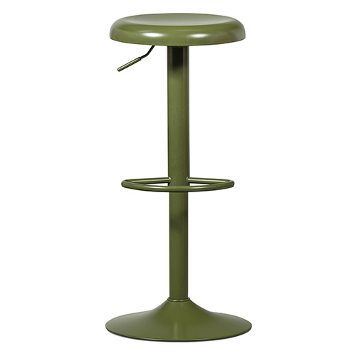 Tabouret de bar en métal vert kaki - Isaac