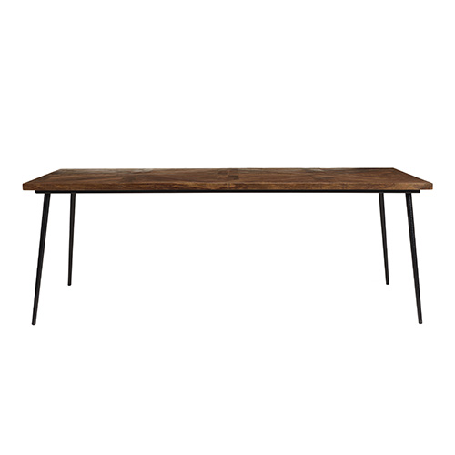 Table à manger rectangulaire en bois recyclés 220 cm - Kiara