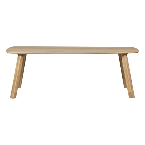 Table à manger ovale en bois clair FSC 220 cm - Tablo