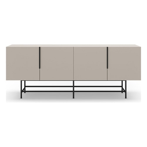 Buffet 4 portes beige 100 cm - Clea