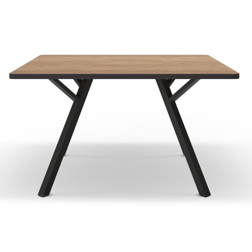 Table à manger carrée effet chêne L136xH77 cm - Brann