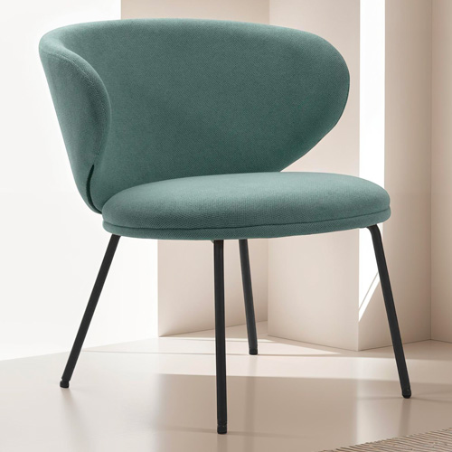 Fauteuil en tissu vert - Cocoon