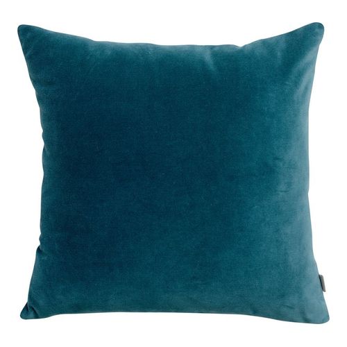 Coussin en velours bleu riviera 45 x 45 cm - Elise