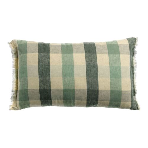 Coussin à imprimé vert thym 40 x 65 cm - Kate