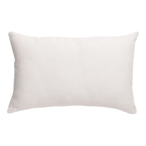 Coussin lin et coton blanc 40 x 65 cm - Zeff