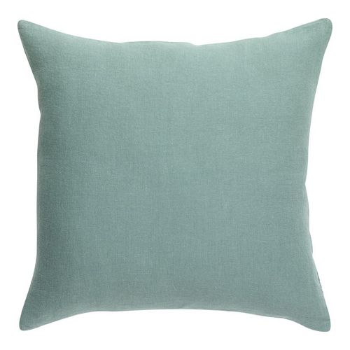 Coussin lin et coton vert de gris 45 x 45 cm - Zeff