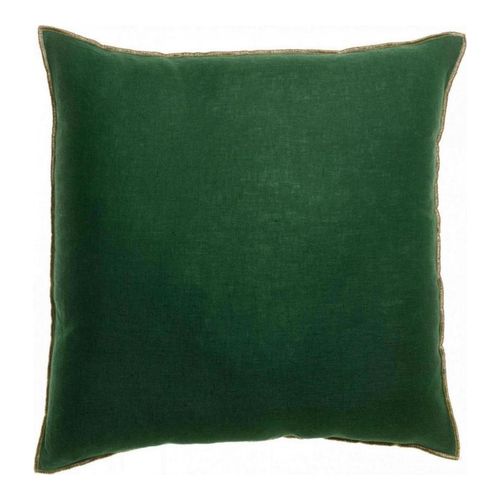 Coussin en lin vert épicia 45 x 45 cm - Zeff Celeste