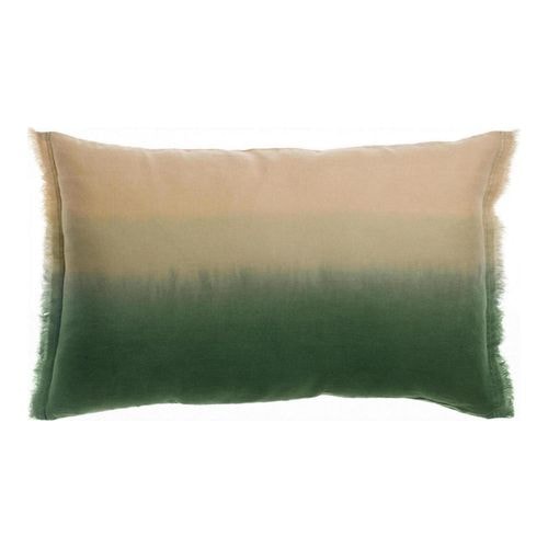 Coussin en lin effet dégradé vert épicéa 40 x 65 cm - Zeff Shade