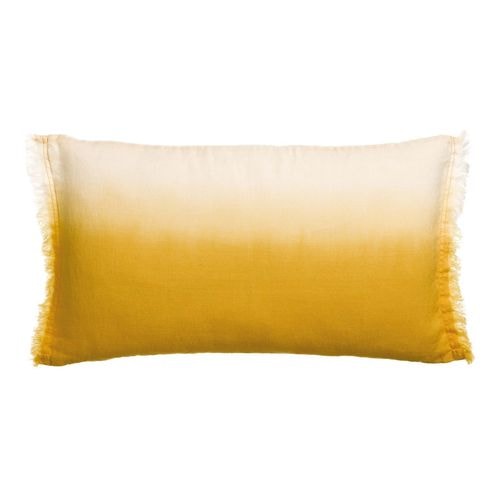 Coussin en lin effet dégradé bleu indigo 30 x 50 cm - Zeff Shade