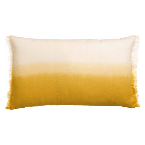 Coussin en lin effet dégradé mangue 40 x 65 cm - Zeff Shade