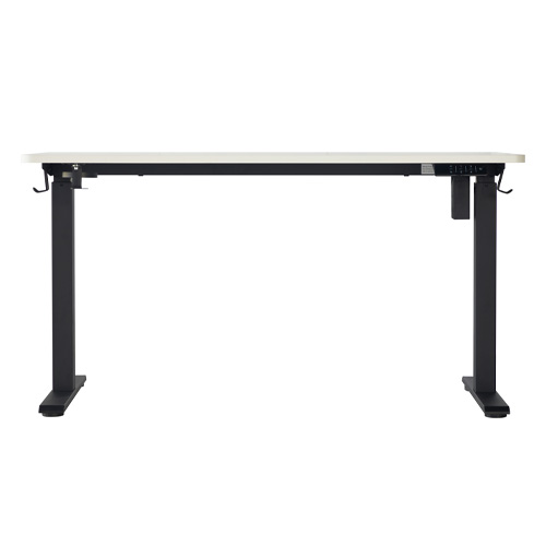 Bureau assis-debout électrique réglable 72-120 cm avec ports USB - blanc - Up&Down