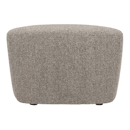 Pouf tissu texturé design arrondi - Lofty