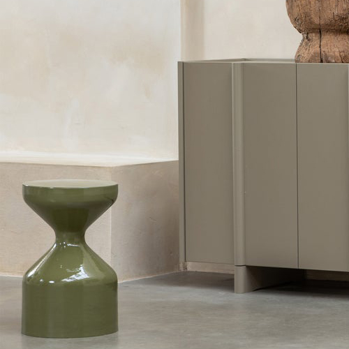 Table d’appoint en métal brillant – 30 cm - Floyd