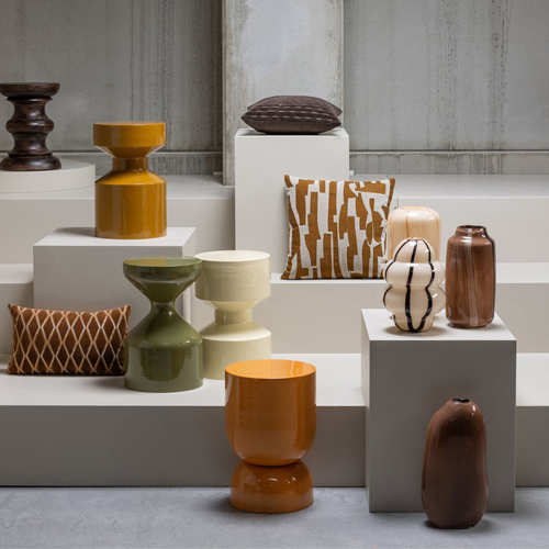 Table d’appoint en métal brillant 32 cm - Hekla