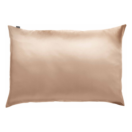 Lot de 2 Taies d'oreiller en soie beige 65 x 65 cm - Ashley