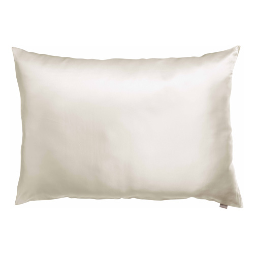 Lot de 2 Taies d'oreiller en soie blanc 50 x 75 cm - Ashley