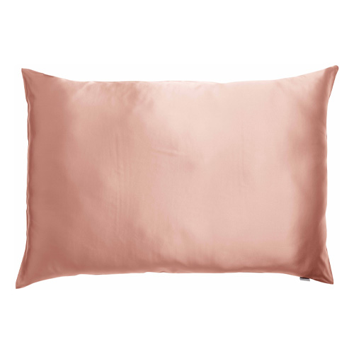 Lot de 2 Taies d'oreiller en soie rose nude 50 x 75 cm - Ashley