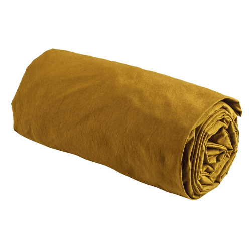 Drap housse en coton bio Jaune 140 x 200 cm - Celeste