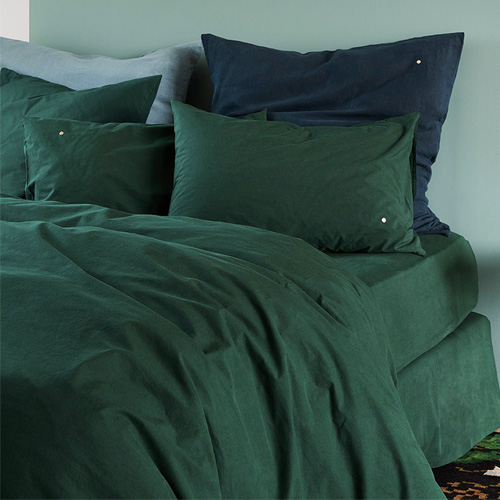 Housse de couette en coton bio Vert 240 x 260 cm - Celeste