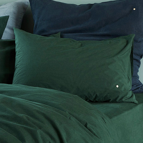 Lot de 2 Taies d'oreiller en coton bio Vert 65 x 65 cm - Celeste
