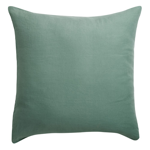Lot de 2 Taies d'oreiller en chanvre Vert 65 x 65 cm - Kala